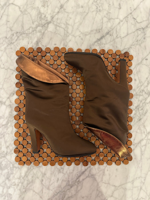 1980s Satin Boots