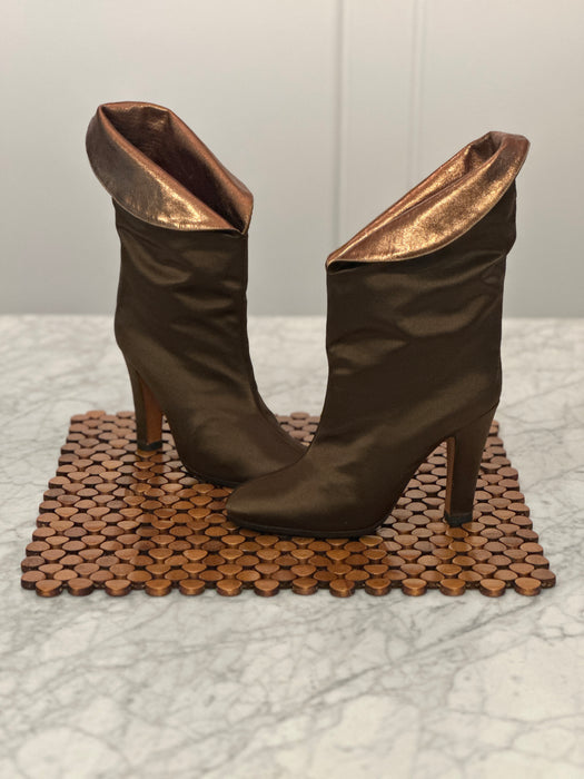 1980s Satin Boots