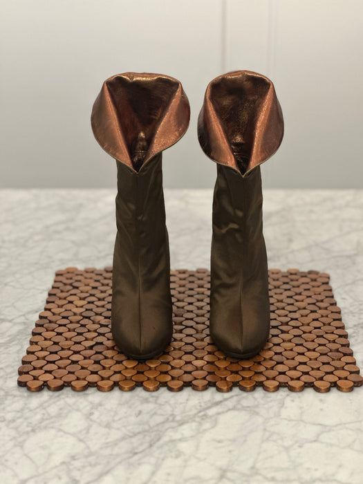 1980s Satin Boots