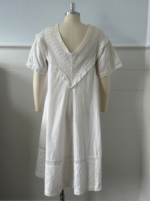 Vintage Embroidered A-line Dress