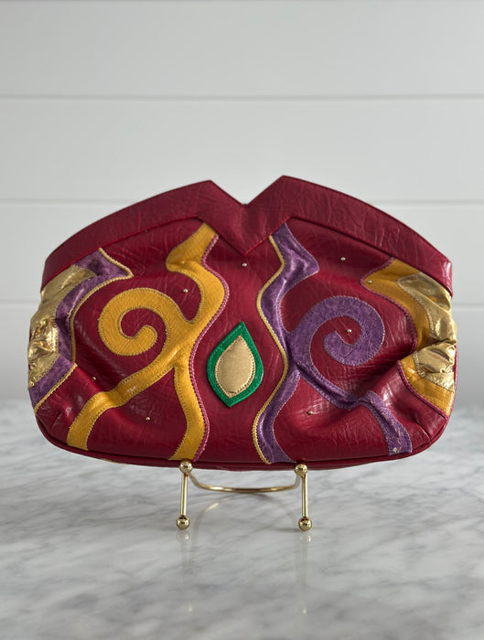 1980s Abstract Clutch Bag