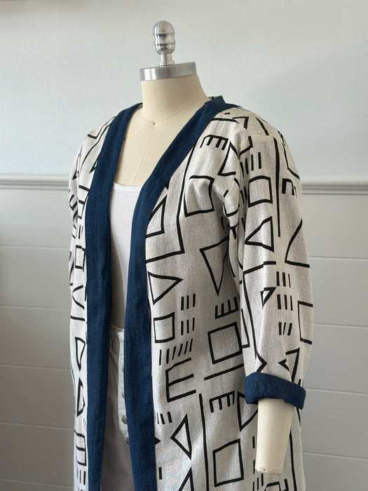 1980s Reversible Abstract Print Jacket