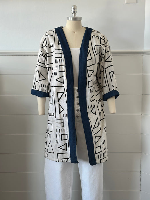 1980s Reversible Abstract Print Jacket