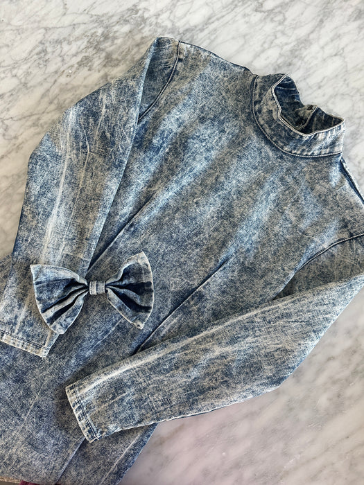 1980s Acid Wash Mini Dress