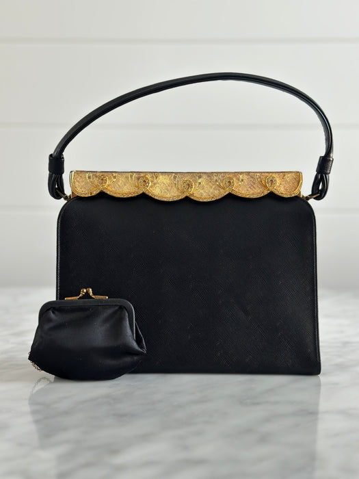 1950s Cocktail Clasp Bag