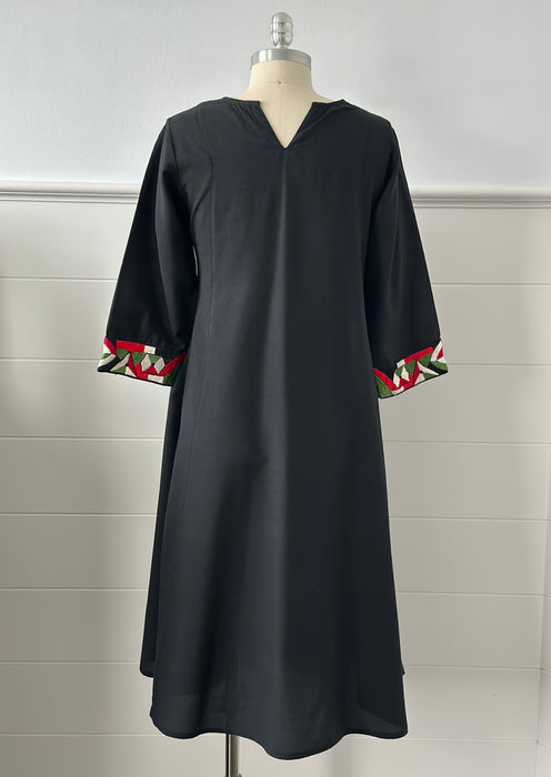 1970s Embroidered Midi Dress