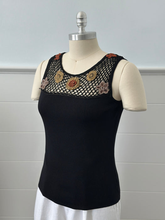Floral Embroidered Tank