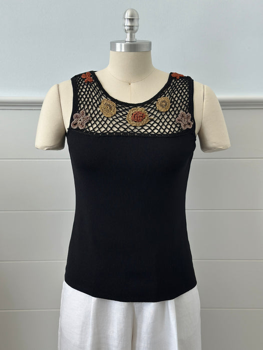 Floral Embroidered Tank