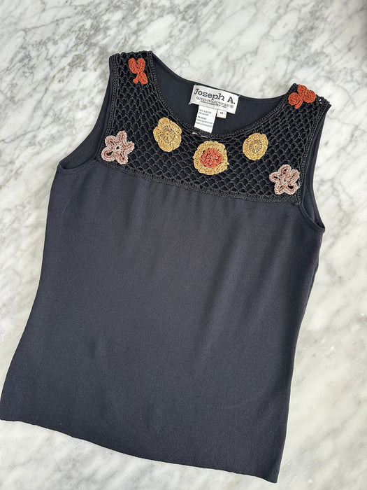 Floral Embroidered Tank