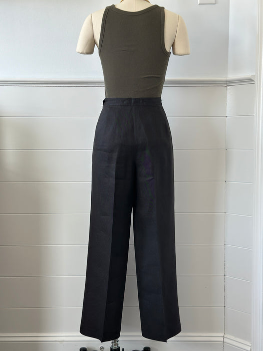 Linen Flat Front Slacks