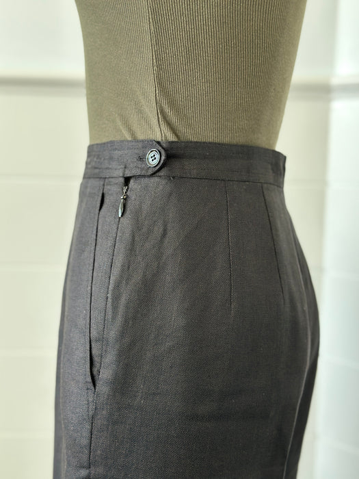 Linen Flat Front Slacks