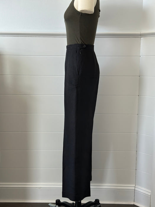 Linen Flat Front Slacks