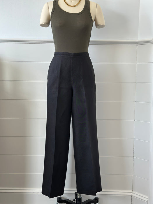 Linen Flat Front Slacks