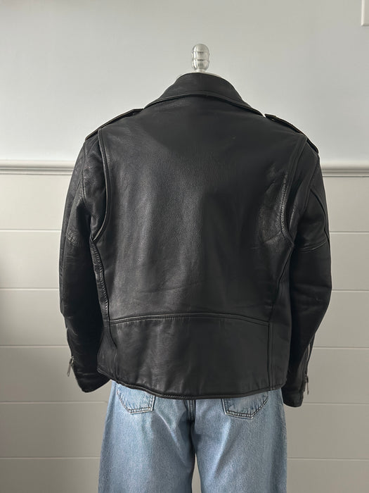1980s Leather Moto Jacket