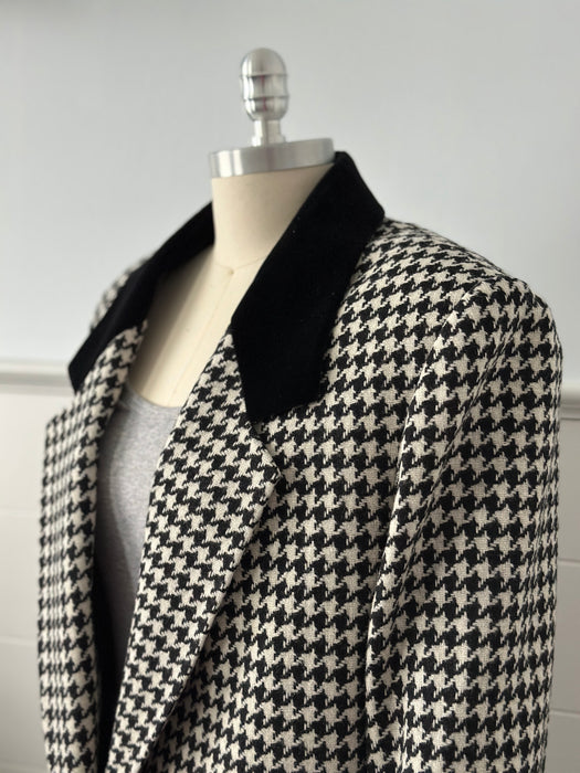1980s Wool Houndstooth Blazer