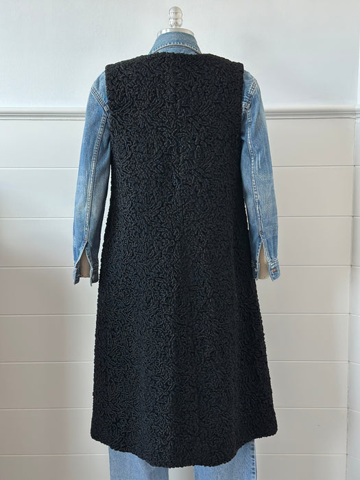 Vintage Wool Faux Fur Vest