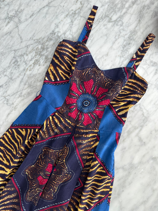 Vintage Abstract Print Sundress
