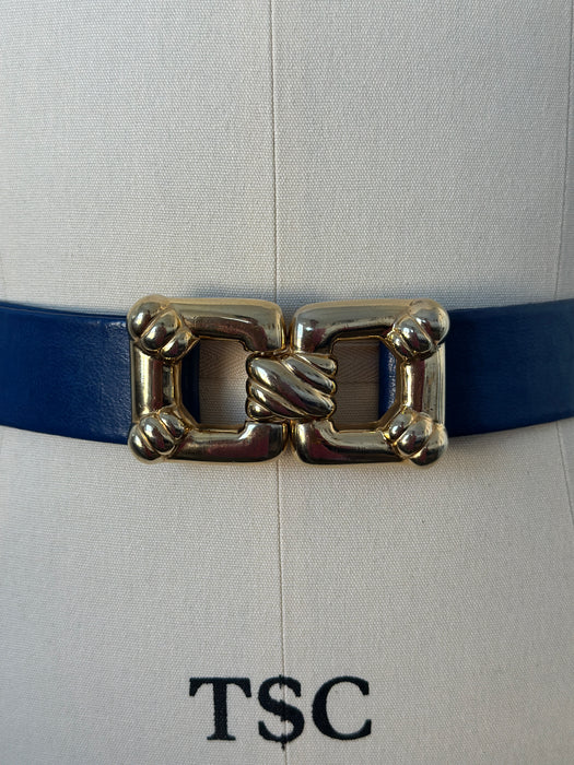 Vintage Leather Clasp Belt