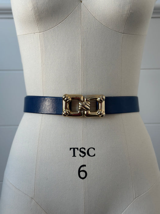 Vintage Leather Clasp Belt