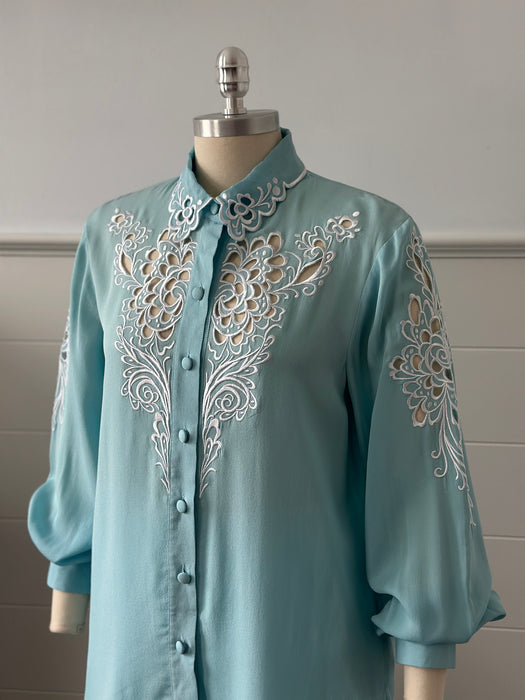 1980s Bob Mackie Cut Out Blouse