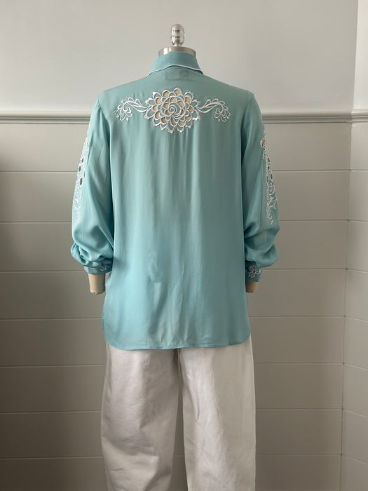 1980s Bob Mackie Cut Out Blouse