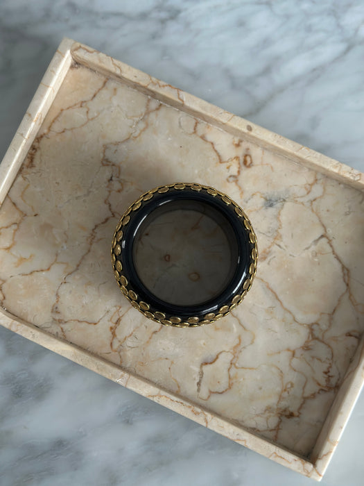 1970s Brass Studded Resin Bracelet
