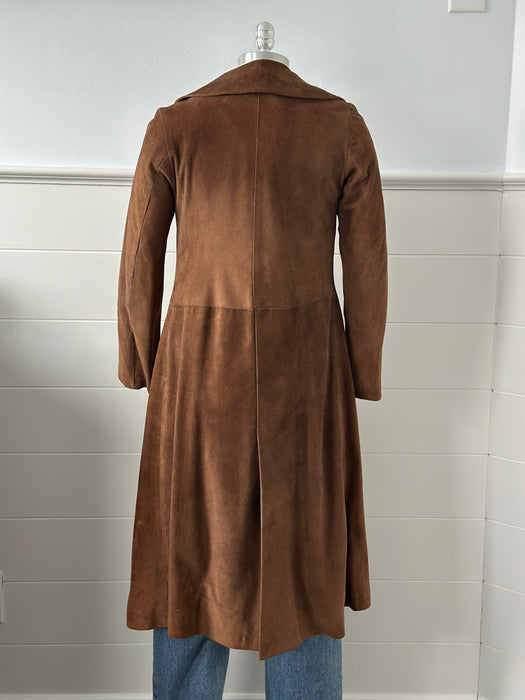 1970s Suede Trench Coat
