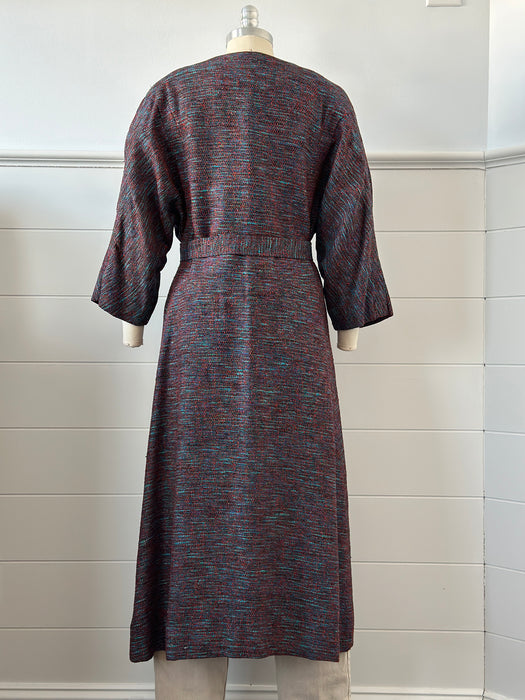 1970s Linen Duster Overcoat