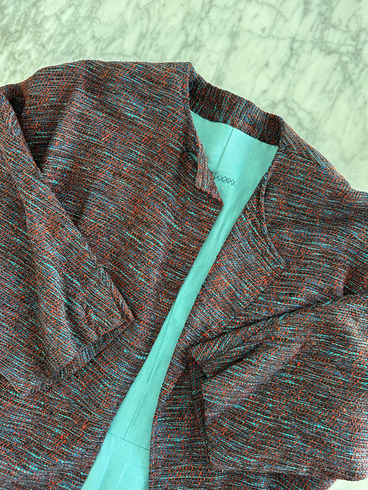 1970s Linen Duster Overcoat