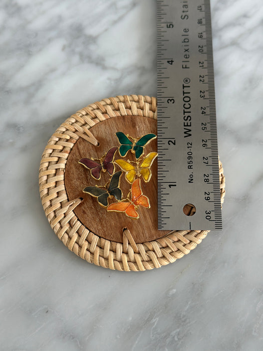 Enamel Butterfly Brooch
