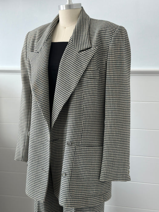 1980s Calvin Klein Houndstooth Suit
