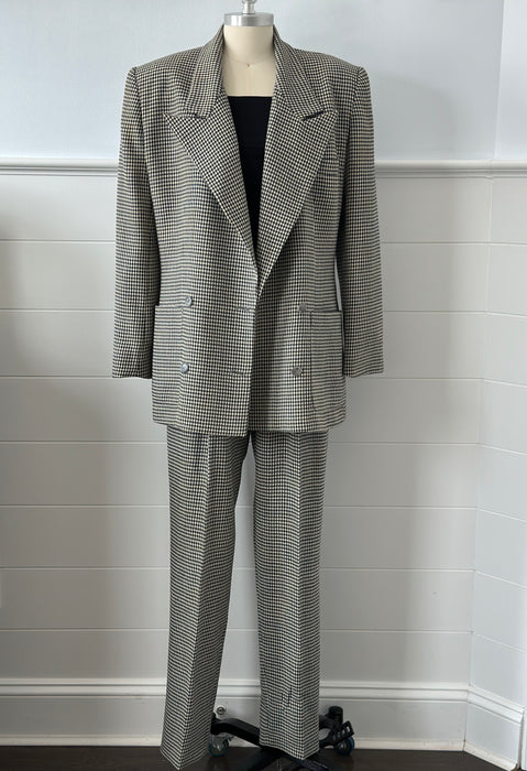 1980s Calvin Klein Houndstooth Suit