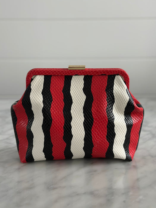 Clare V. Snake Clutch