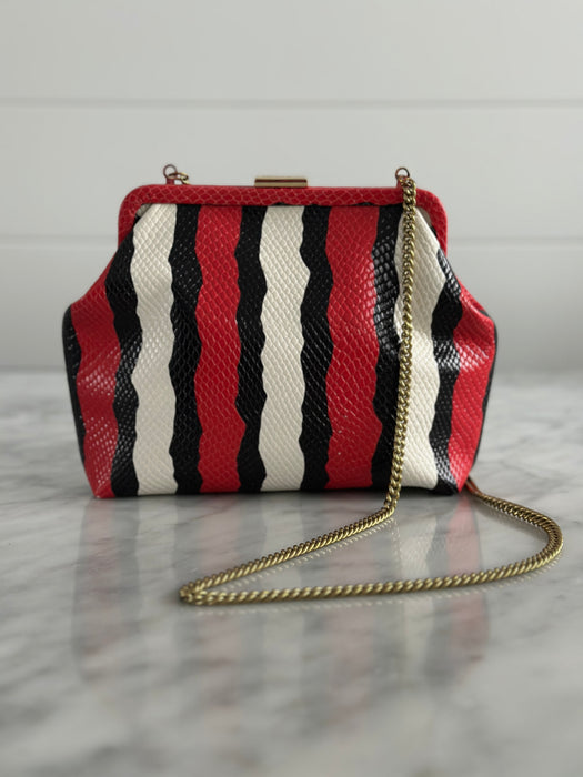 Clare V. Snake Clutch
