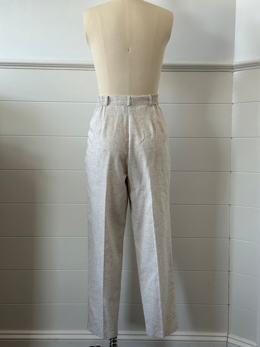 1980s Pleated Summer Slacks