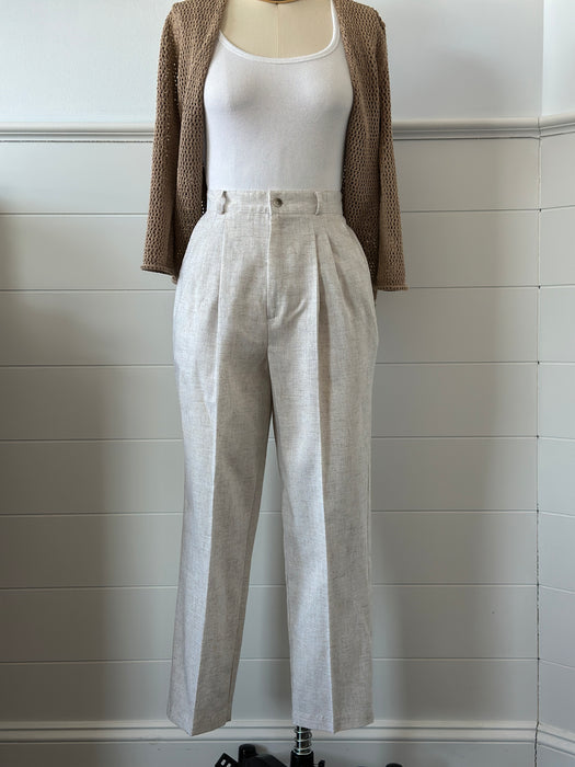 1980s Pleated Summer Slacks