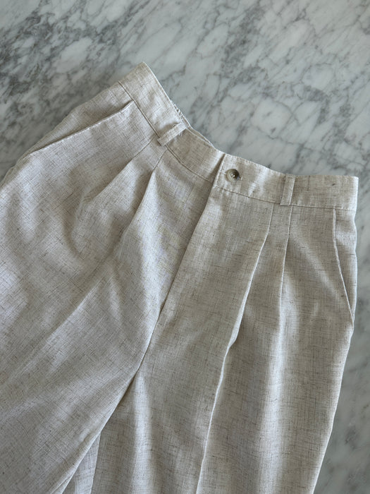 1980s Pleated Summer Slacks