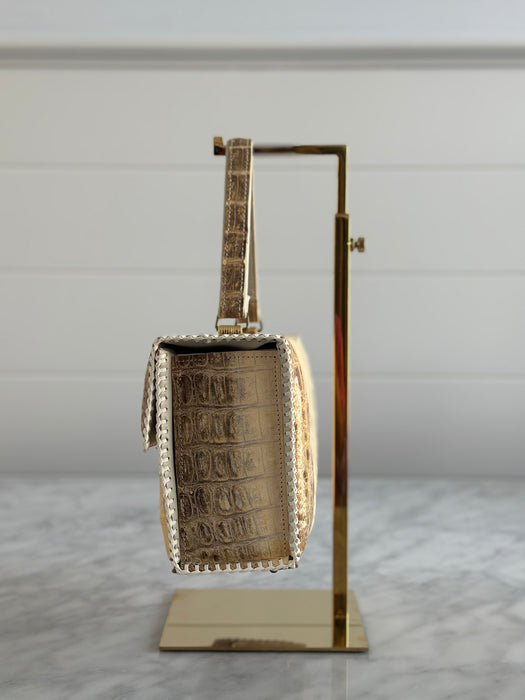 1950s ETCO Alligator Top Handle Bag