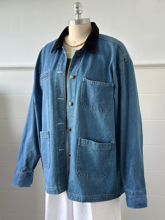 1980s Denim Utility Jacket