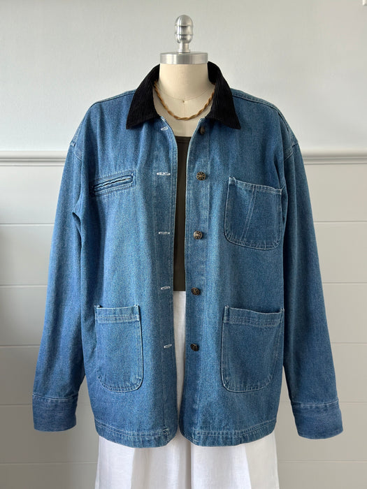 1980s Denim Utility Jacket