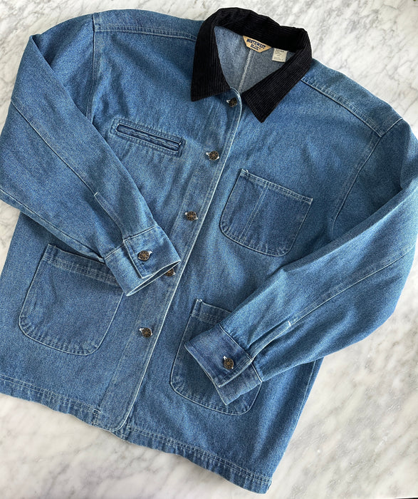 1980s Denim Utility Jacket