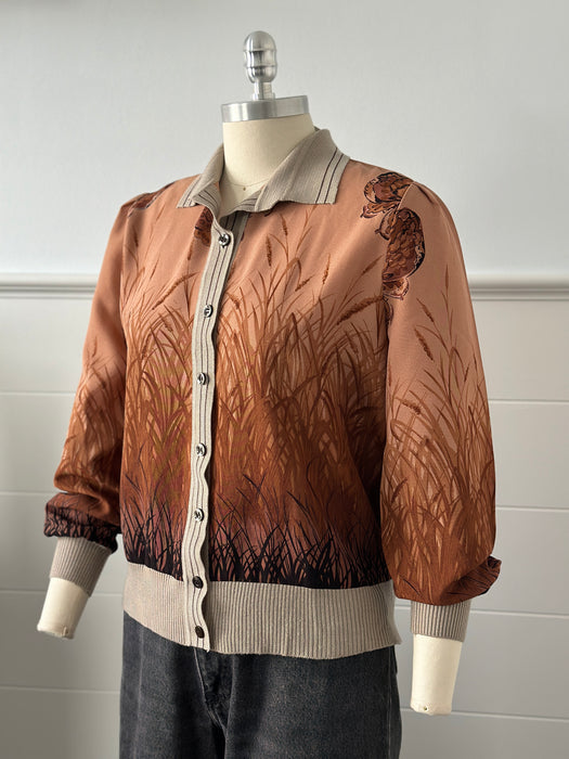 1970s Dusty Rose Blouse