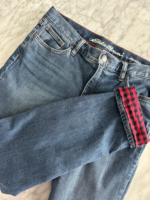 1990s Eddie Bauer Flannel-lined Jeans