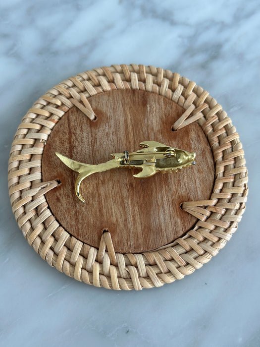 Gold Fish Brooch