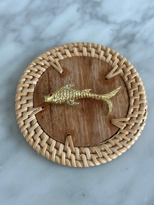 Gold Fish Brooch