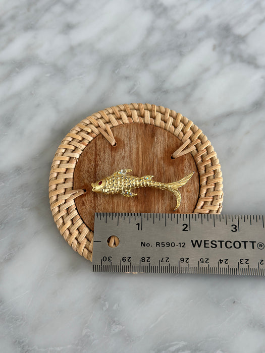 Gold Fish Brooch
