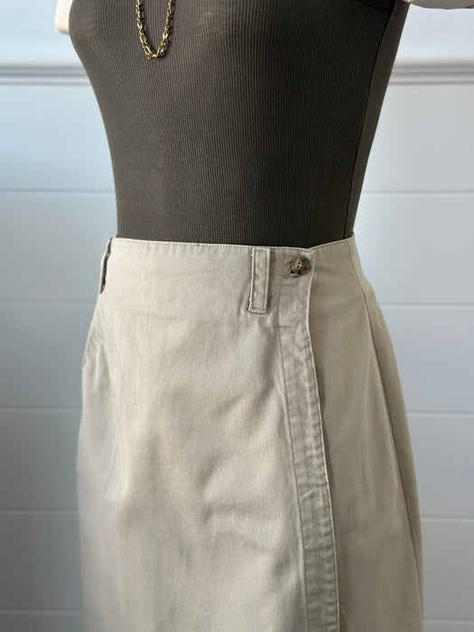Vintage Gap Khaki Wrap Skirt