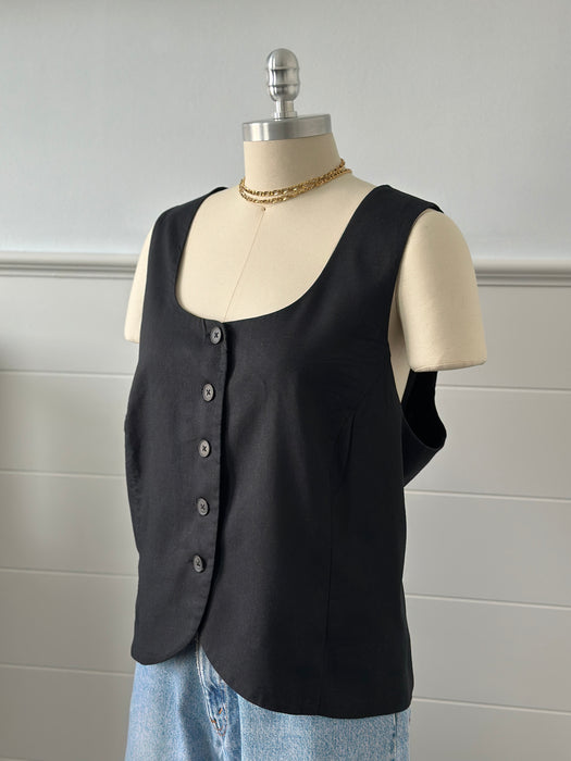 1990s Gap Linen Vest