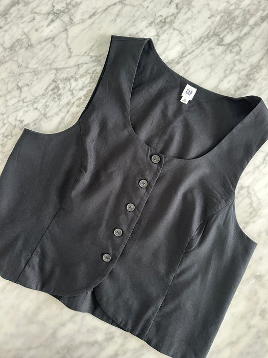 1990s Gap Linen Vest