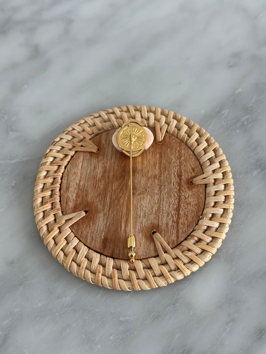 Gold and Blush Quad Pin